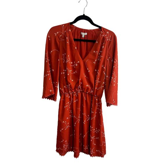 Joie Dakoda Minimalist Floral Print Dress in autumn size S - Picture 1 of 6